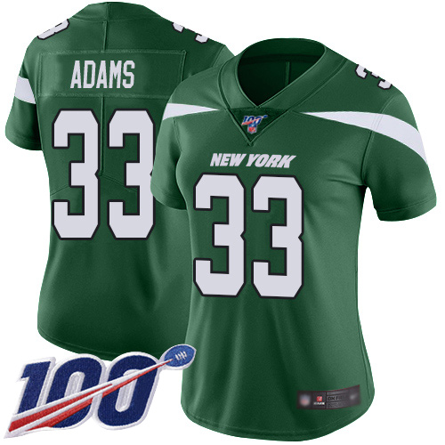 New York Jets Limited Green Women Jamal Adams Home Jersey NFL Football #33 100th Season Vapor Untouchable
